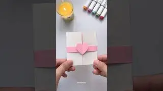 DIY Heart Card 🩷#art#diy#craft#viral#shorts