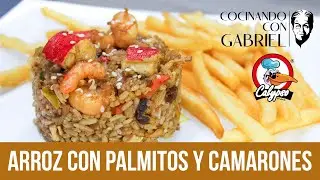 Prepara Arroz con Palmitos y Camarones en pocos minutos 🍤⏰