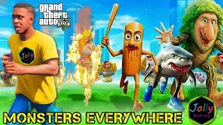 GTA 5 Tamil: Franklin Attacked by Monsters! 👹