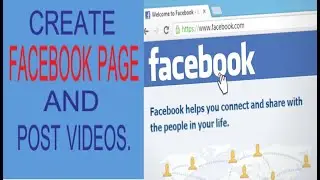 How to create facebook page and post videos ,TOUSEEF TECH