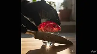 Glass Mushroom Slicing ASMR | Relaxing Cutting Sounds for Sleep