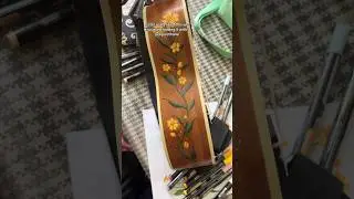 Custom wood painting Ukulele! #acrylicmarker #art #woodpaintingforbeginners #tooliart
