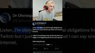 xQc reacts to Dr Disrespect ALLEGATIONS... 😬
