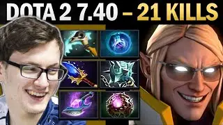Invoker Pro Mid with Scepter and 21 Kills - Dota 7.41
