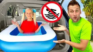 Katya and Dima Inflatable Pool Adventure