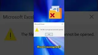 Excel Corrupted? #shorts #file #recovery #fixtool #excel #office #documents