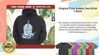 Original Cute Bubble Sea Drink T-Shirt