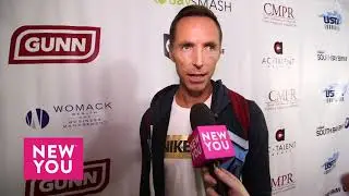 Steve Nash Talks to Ashley Hume at the BaySmash Celebrity Tennis Tournament