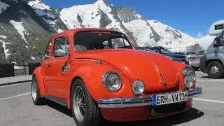 Käfer Tiffy in den Alpen und am Meer