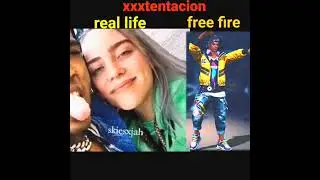 xxxtentacion real life and d bee character free fire #shorts#short #xxxtentacion