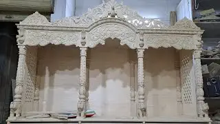 This wooden mandir will steal your heart ❤️ | Grand 7 Feet Wooden Temple for Home Handicraft Mandir