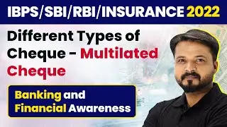 Cheque Payments in India| Different Types of Cheque-Multilated Cheque|Banking Awareness|RBI/SBI/IBPS