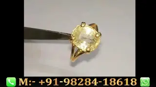 Ceylon Yellow Sapphire (Pukhraj) Gemstone ! 100% Original & Natural ! Unheated ; Untreated !