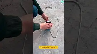 DIY Rope Trick to Lift a Bucket or Pot Easily #facts #trending #tips #shorts #infobyteusa