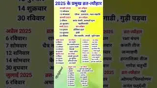 2025 Festival list : Shardiya navratri kab hai #2024Hinducalendar #2024varttyoharlist @dollyjaiswal