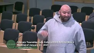 Colerain Township Code Enforcement Review Board Meeting of January 21, 2026