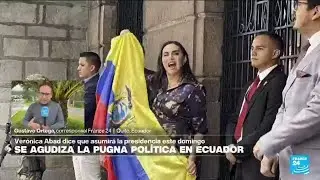 Informe desde Quito: Ver&oacute;nica Abad dice que asumir&aacute; como presidenta de Ecuador &bull; FRANCE 24 Espa&ntilde;ol