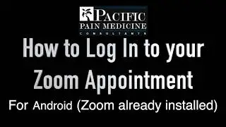 (Android) How to Log In to your Zoom Appointment (Zoom already installed)
