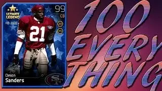 MUT 25 ULTIMATE LEGENDS DEION SANDERS 100 EVERYTHING?!? 100 CATCHING SHANNON SHARPE