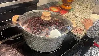 Making Sorrel for the holidays.