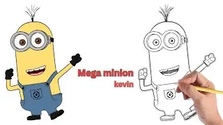 How to draw a minion  KEVIN step by step||Despicable Me||Drawing master