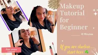 Makeup with zero skill required 💋| Easy AF makeup for First-Timers 💫 | Just Beginner Vibes 💅🏼✨