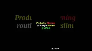 Productive Morning routine for Muslim girls #islam #girl #allah #shorts #viral