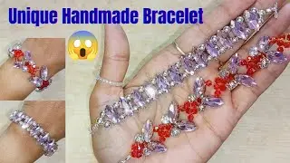 Unique Bracelet Making | Stylish Crystal Bracelet | Easy DIY Jewellery Idea