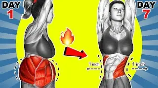 🔥20-Min Standing Workout To Burn Side Fat & Get Slim Waist ➜Do This Daily To Lose Weight For Women