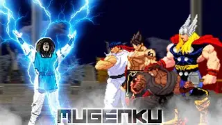 Shin Ryu, Jin Kazama, Evil Ryu, Thor vs Raiden! Mortal Kombat vs Street Fighter MUGEN Multiverse