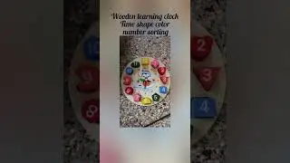 wooden learning ⏰#educational toy#clock #colors #shapes #numberblocks  #meesho# #unboxing