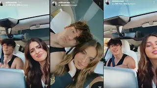 Addison Rae with Bryce Hall | Instagram story | November 22, 2020