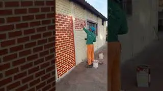 como pinta casa pr&eacute;-moldada, estilo tijolinho