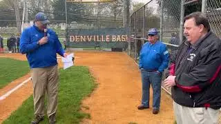 Denville&rsquo;s Opening Day 2023  Packey Butler first pitch  Brennan Scott Anthem     f mott