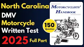 North Carolina Motorcycle Written Practice Test | Full Part | DMV Motorcycle Written Practice Test