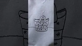 How To Draw A Bag Easily # Ship #drawing #art #easy #funny helicopter #drawingbird #shorts #reels
