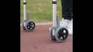 Stand Assist Folding Walker with Wheels