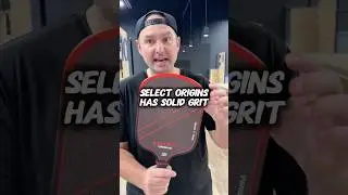Select Origins Pickleball Paddle has solid grit #pickleball