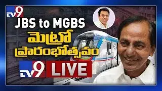 CM KCR Inaugurates JBS-MGBS Metro line II LIVE - TV9