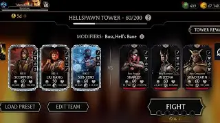 Hellspawn Tower FATAL 60 Bosses Battle & Reward Mortal Kombat Mobile Gameplay