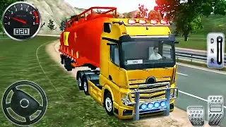 Oil Tanker Truck Transporter Driving - Euro Truck Simulator 3D - Android GamePlay #4