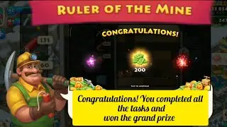 Township Ruler of the mine 🤩 won grand prize 🤑💰 | Earn 200 t-cash in rular of the mine