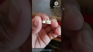 silver couple rings 🫶| couple rings| couple rings silver |couple silver rings |#couplerings #shorts