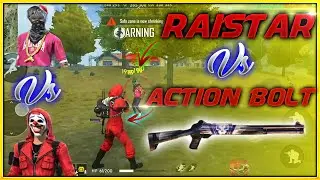 Raistar Vs Actionbolt || Free Fire best phone player challenge ...!!