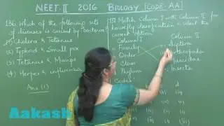 NEET-UG Phase 2 2016 - Video Solution for Biology questions 136 to 138