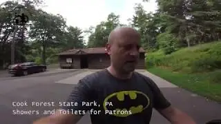 Cook Forest State Park Patrons showers and toilets