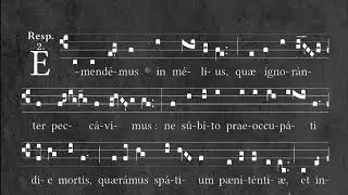 Feria Quarta Cenerum: Responsorium - Emendemus in melius