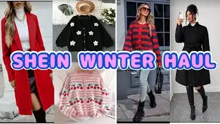 SHEIN WINTER COAT & CARDIGAN HAUL | Winter haul 2025|  FashionWithAnkitaa 💕#trending #viral #fashion