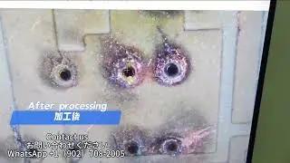 Laser drilling of AlN-coated ceramic PCB .@sliton-F @xinshijia