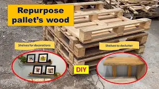 Repurpose pallet's wood/Reuse old wood/Save the trees/STEM education examples